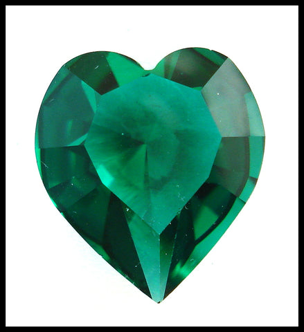 18.7X17MM (4800) UNFOILED EMERALD HEARTS