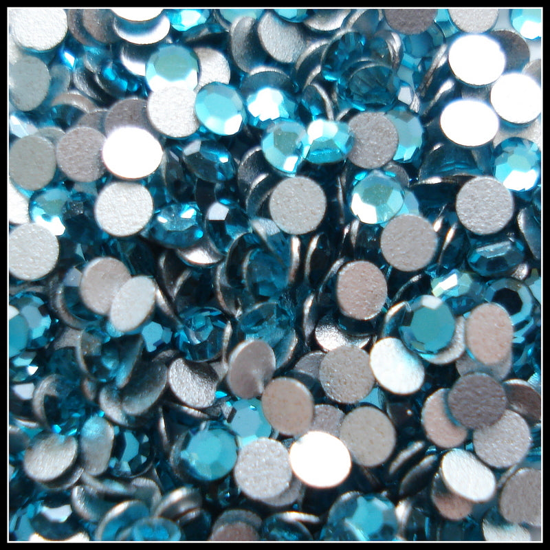 1.7-1.8MM (2000) 5SS BLUE ZIRCON FLAT BACKS