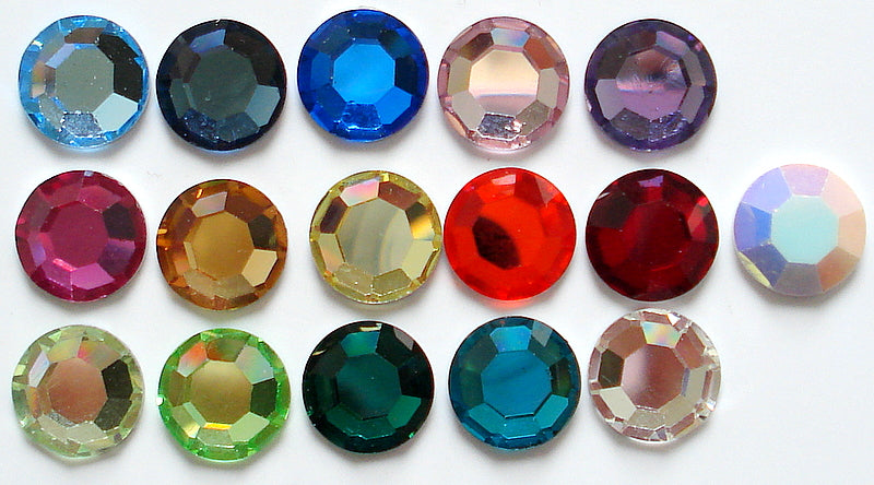 10.9-11.3mm (48SS) Swarovski Round Flat Backs