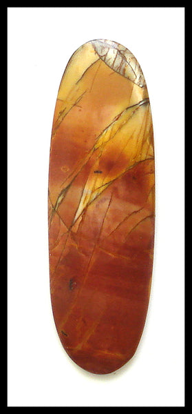 55X20MM ELONGATED OVAL NATURAL JASPER CAB