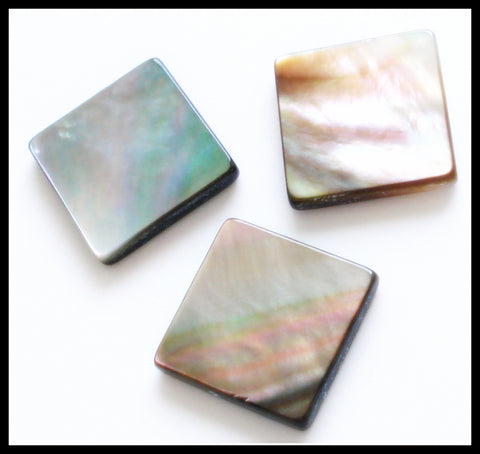 12MM BLACK TAHITIAN MOTHER OF PEARL SQUARES