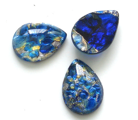 15X11MM (3331) SAPPHIRE OPAL PEAR CABOCHONS