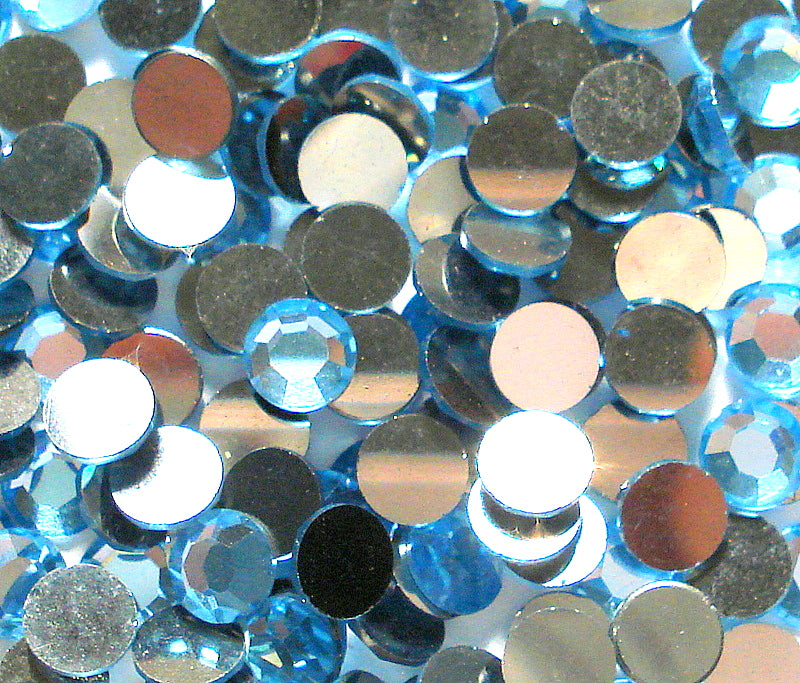 3.0-3.2MM (2000) 12SS AQUA COLOR FLAT BACKS