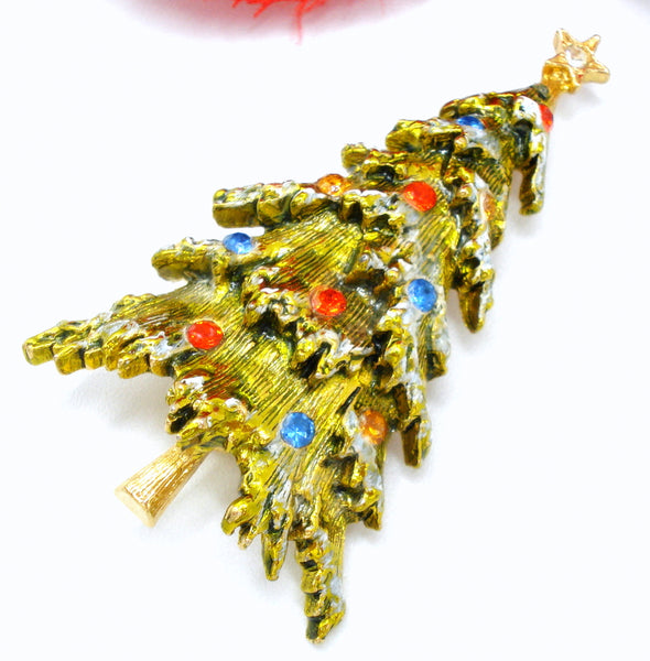 ART Christmas Tree Brooch