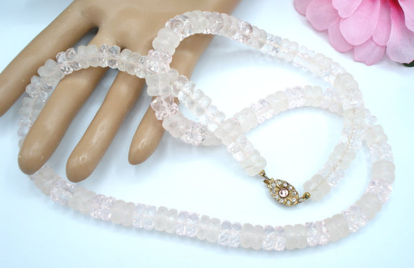 Alice Caviness Light Pink Beaded Necklace