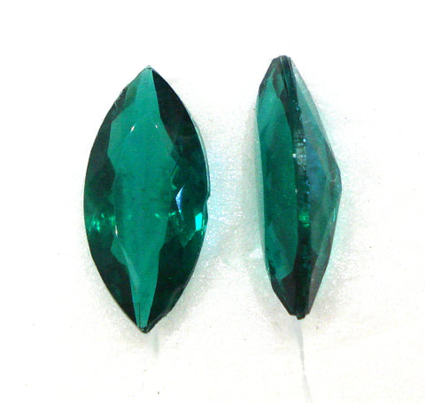 15x7mm (4227/2) Emerald Antique Cut Unfoiled Marquise