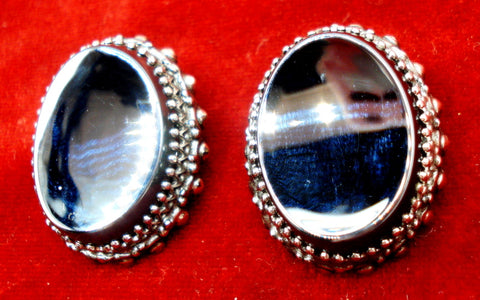 Whiting & Davis Hematite Earrings