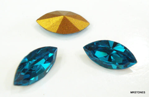 12x6mm (4200) Blue Zircon Marquise Navette