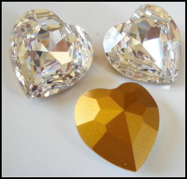 28mm (4827) Crystal Heart Shape