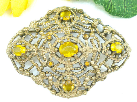 Little Nemo L/N Victorian Revival Topaz Brooch