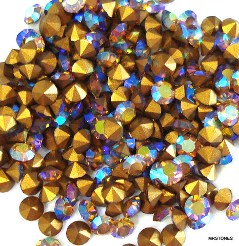 2mm (1100) (14pp) Light Colorado Topaz AB Rounds