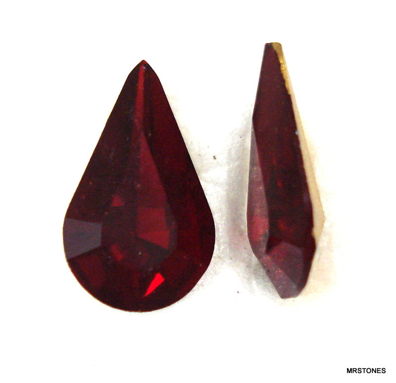 13x7.8mm (4306) Garnet Shallow Cut Pear Shape