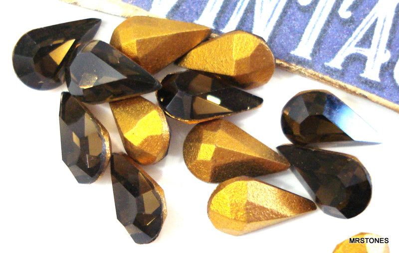 8x4.8mm (4300) Smoky Quartz Pear Shape