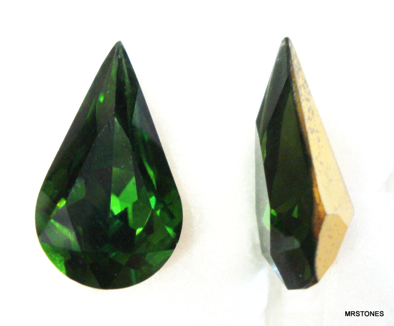 24x14mm (4310) Green Tourmaline Pear Shape