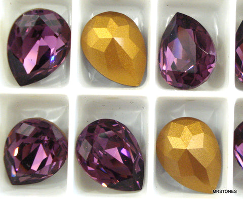 15x11mm (4320) Amethyst Pear Pendeloque Shape