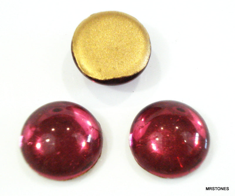 11mm (2194) Czech Rose Round Cabochon