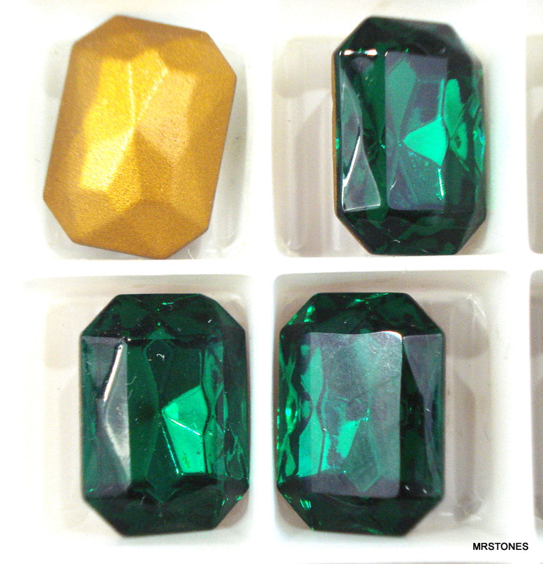 18x13mm (4626/2) TTC Emerald Cushion Octagon