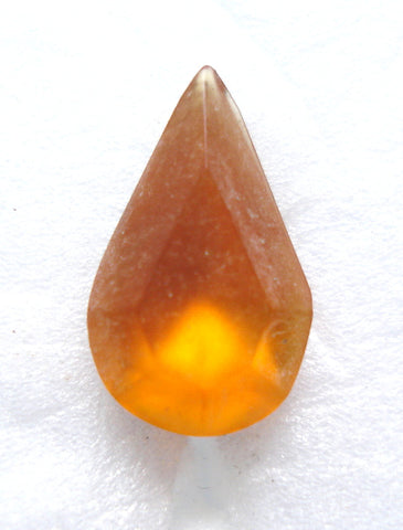 13x7.8mm (4300) Topaz Frosted Matte Pear Shape