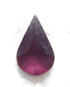 13x7.8mm (4300) Amethyst Frosted Matte Pear Shape