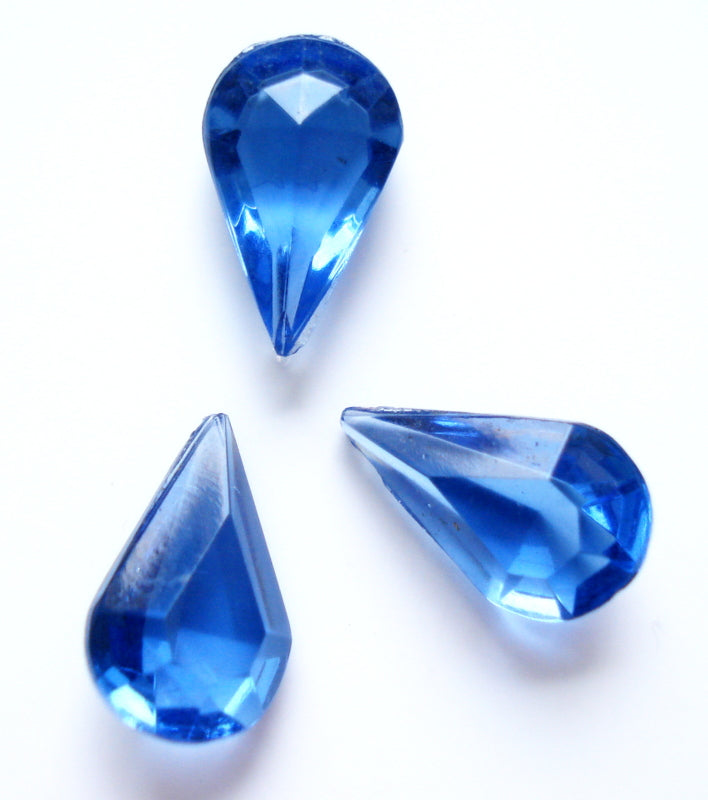 13x7.8mm (4300/2) TTC Montana Sapphire Unfoiled Pear Shape