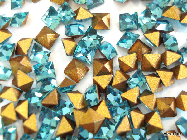 2.4mm (4400) Old Aqua Square Shape