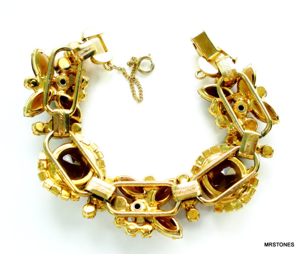 Juliana Bracelet Smoked Topaz AB Crystal Rhinestones