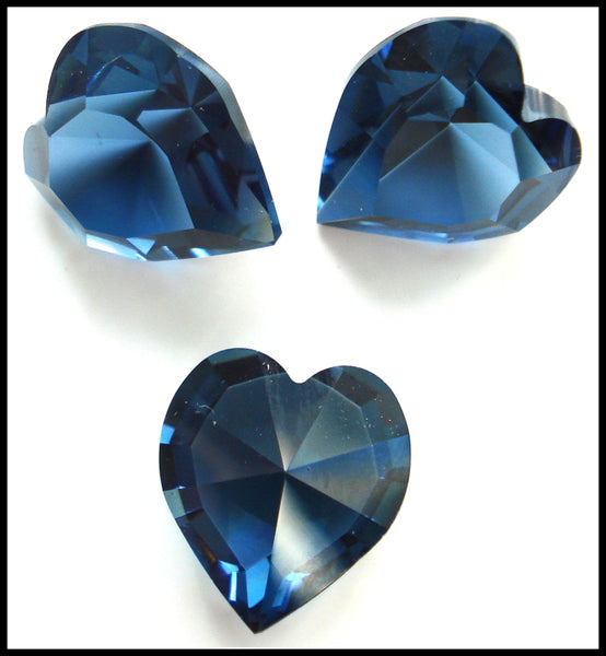 15.4x14mm (4800) Montana Sapphire Unfoiled Heart Shape