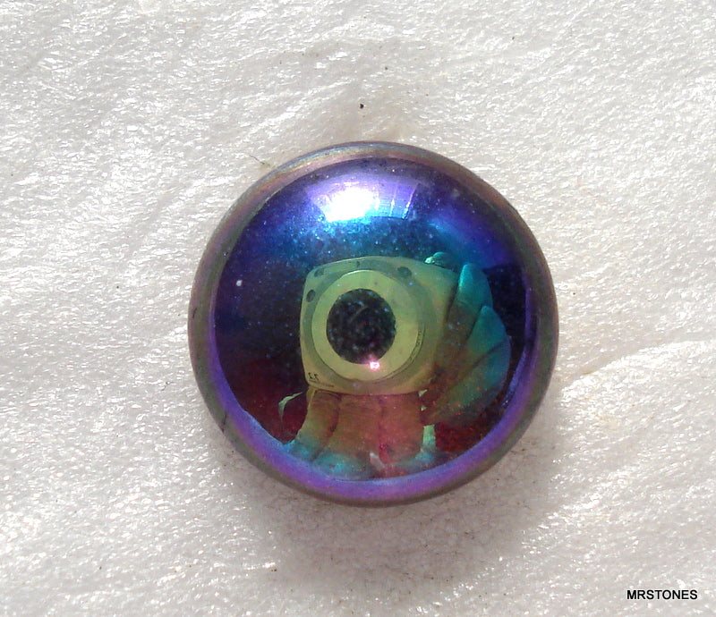 8.5mm (3189) (40ss) Amethyst AB Round Buff Top Doublet