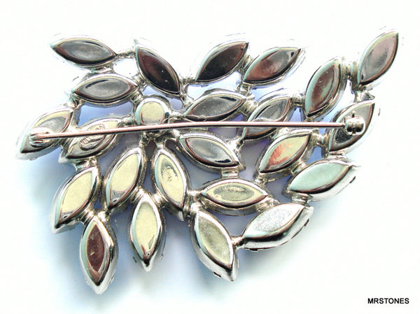 Marlana Brooch 3" Siam AB Navette Marquise 15x7mm