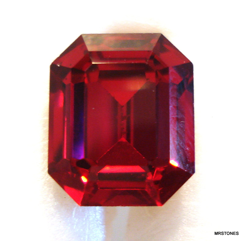 12x10mm (4610) Ruby Step Cut Cushion Octagon