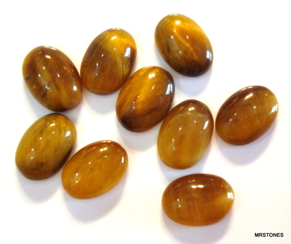 7x5mm Natural Tigers Eye Oval Cabochon