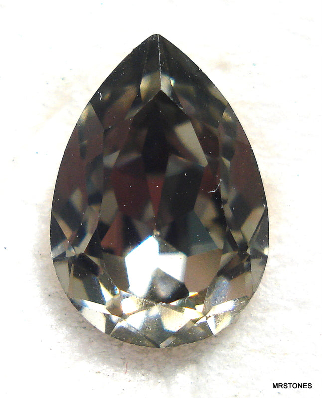 10x7mm (4320) Black Diamond Pendeloque Pear